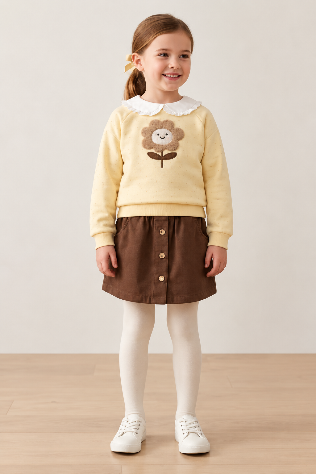 Lily Cozy Flower Sweatshirt & Skirt Set | Baby Shark Kids Wear