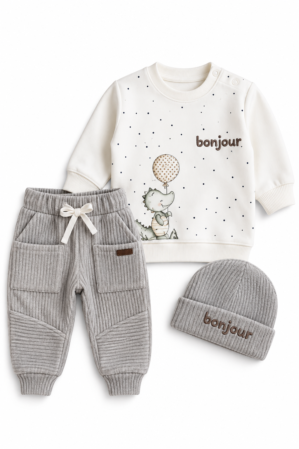 Baby Shark Baby Boy Cotton Bonjour Set