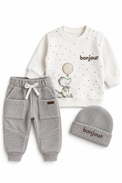Baby Shark Baby Boy Cotton Bonjour Set