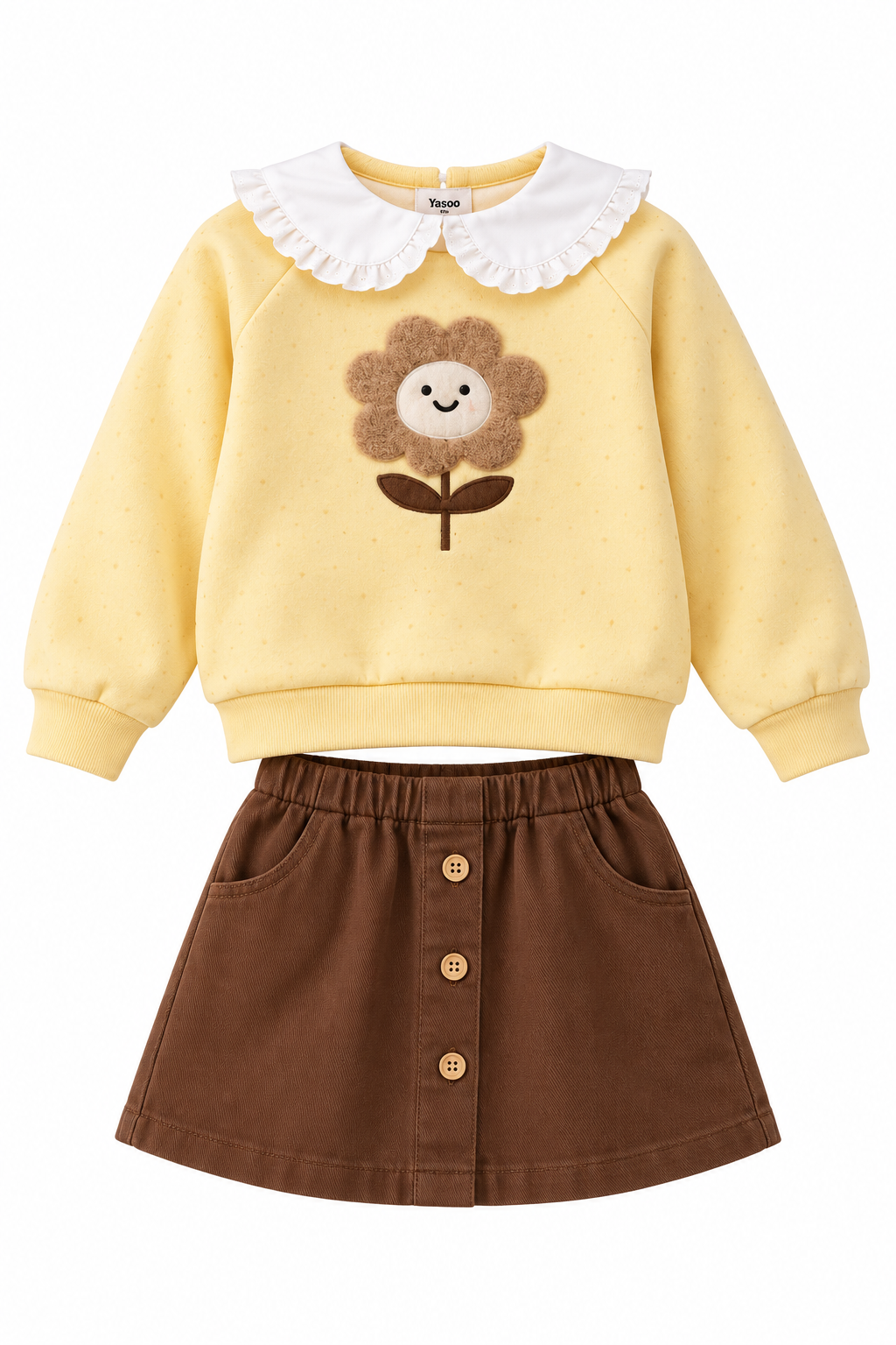 Lily Cozy Flower Sweatshirt & Skirt Set | Baby Shark Kids Wear