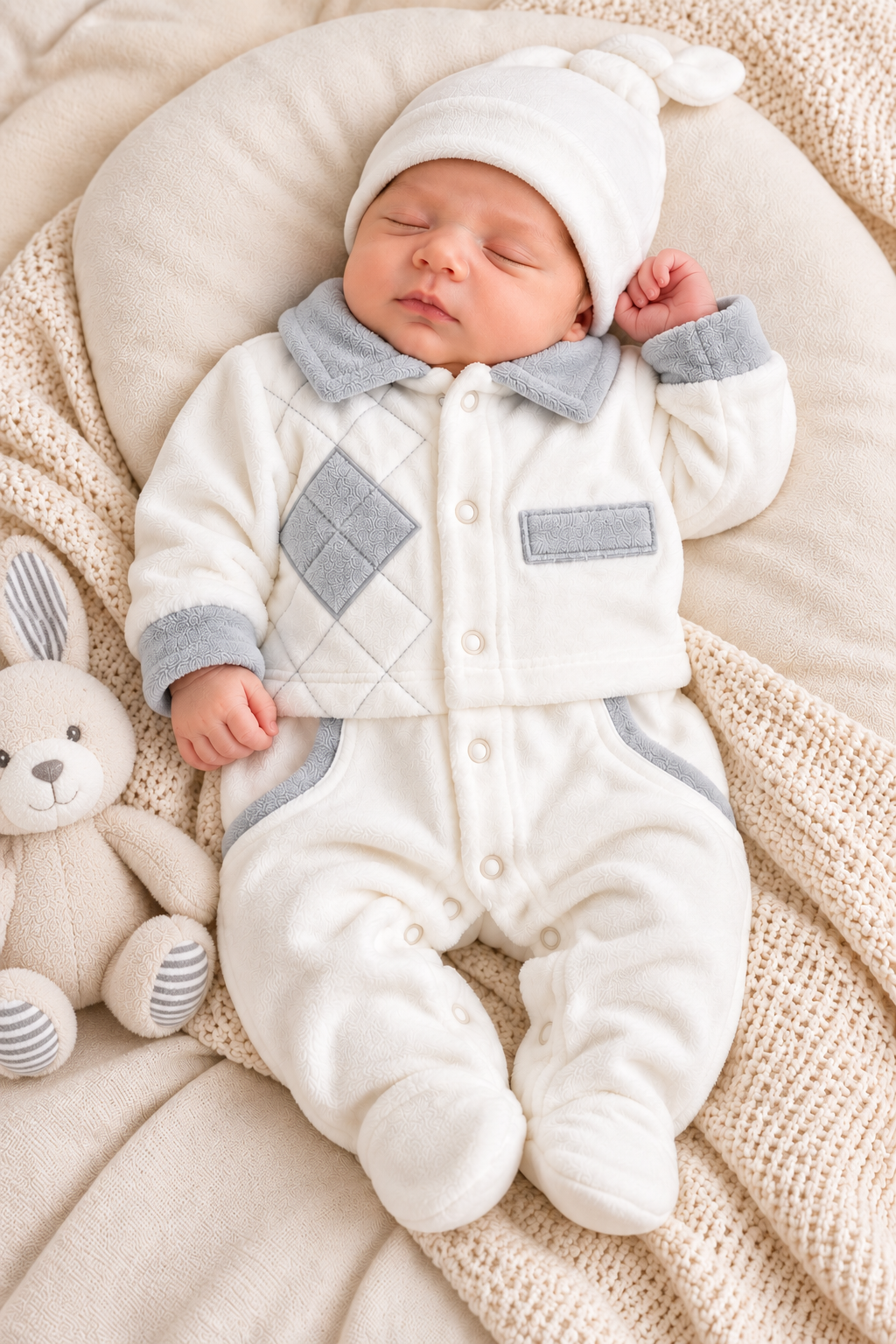 Baby Shark Oliver Quilted Baby Romper