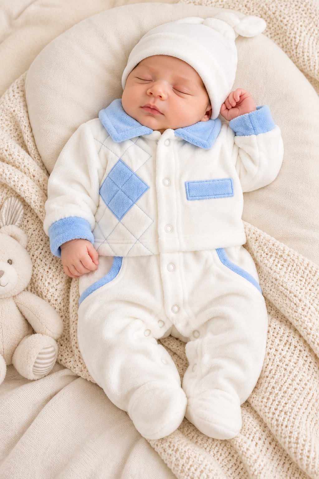 Baby Shark Oliver Quilted Baby Romper