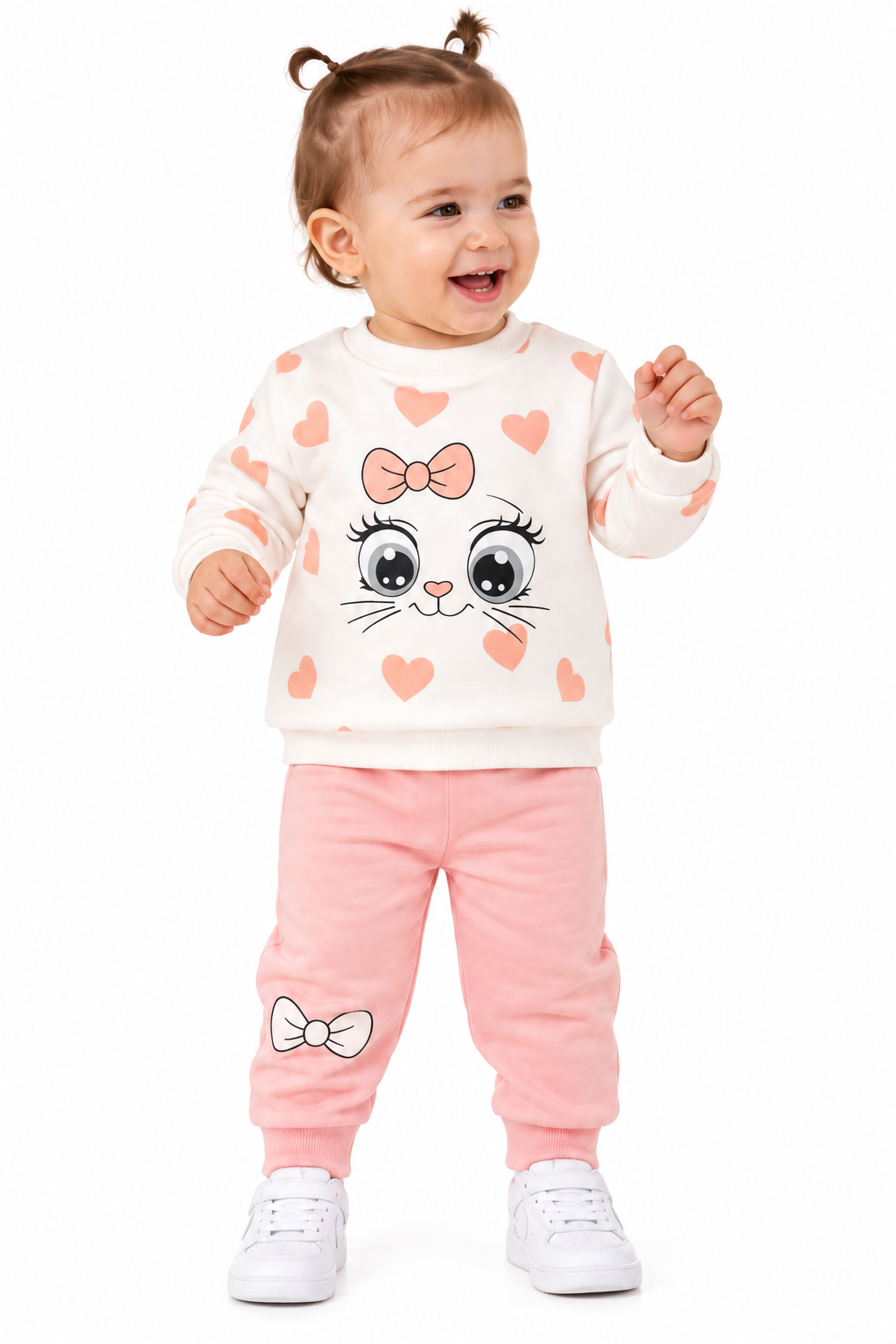 Baby Shark Luna Cute Cat Heart 2-Piece Set