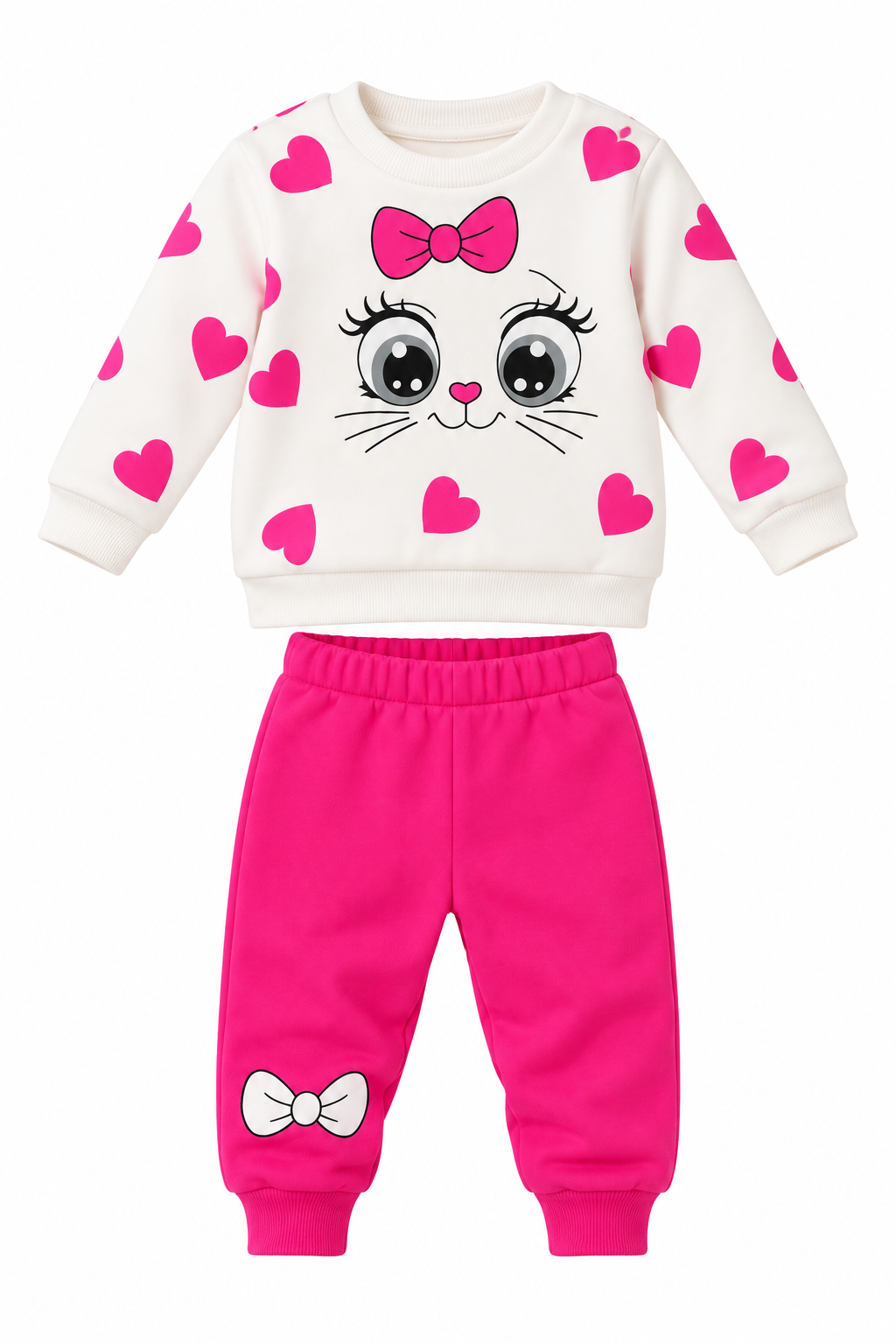 Baby Shark Luna Cute Cat Heart 2-Piece Set