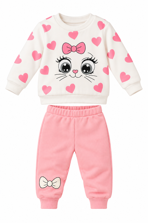 Baby Shark Luna Cute Cat Heart 2-Piece Set